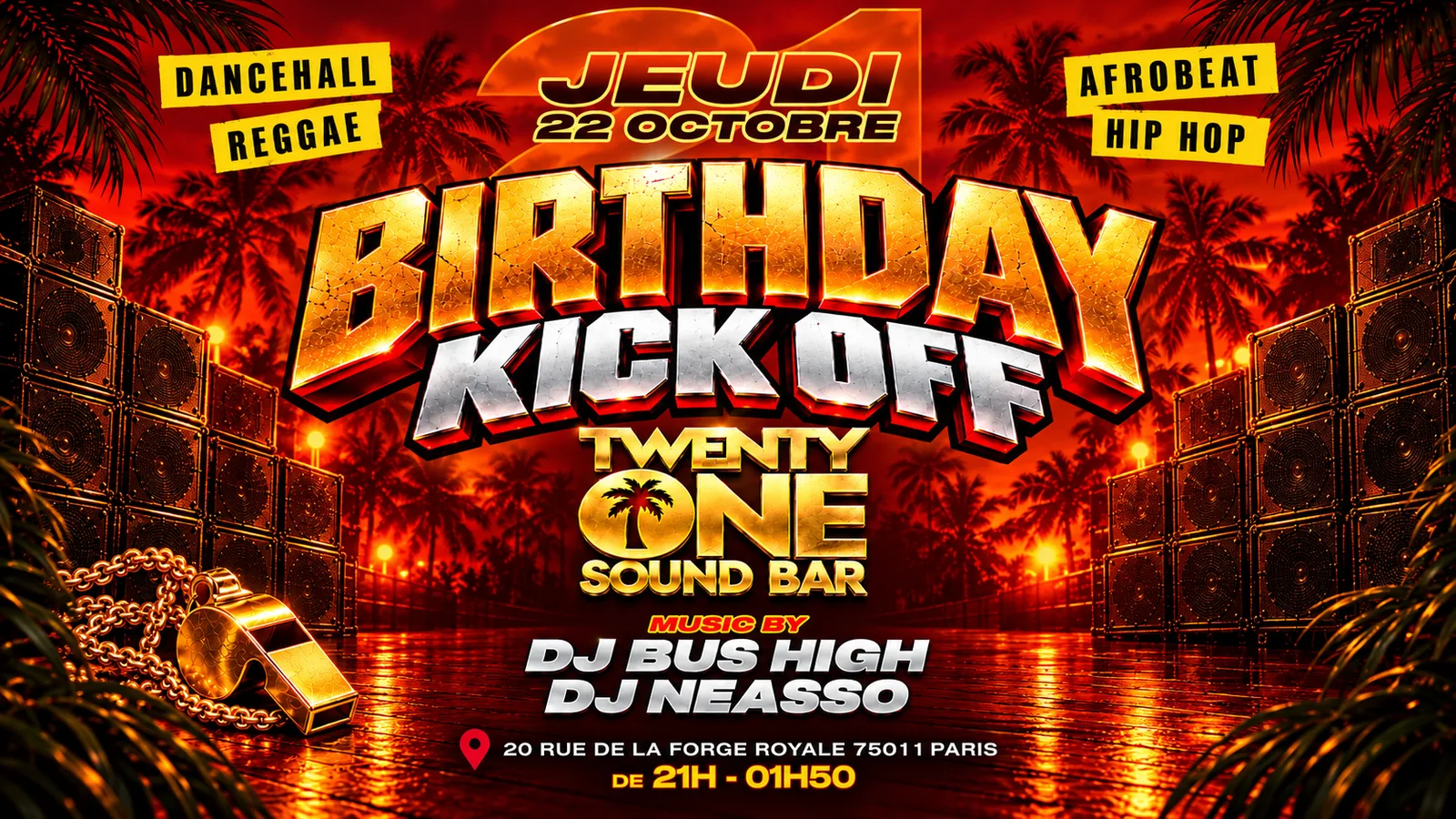 21 birthday kick off - Bus High & Neasso