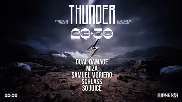 23:59 x Thunder : Samuel Moriero, Dual Damage, Schlass