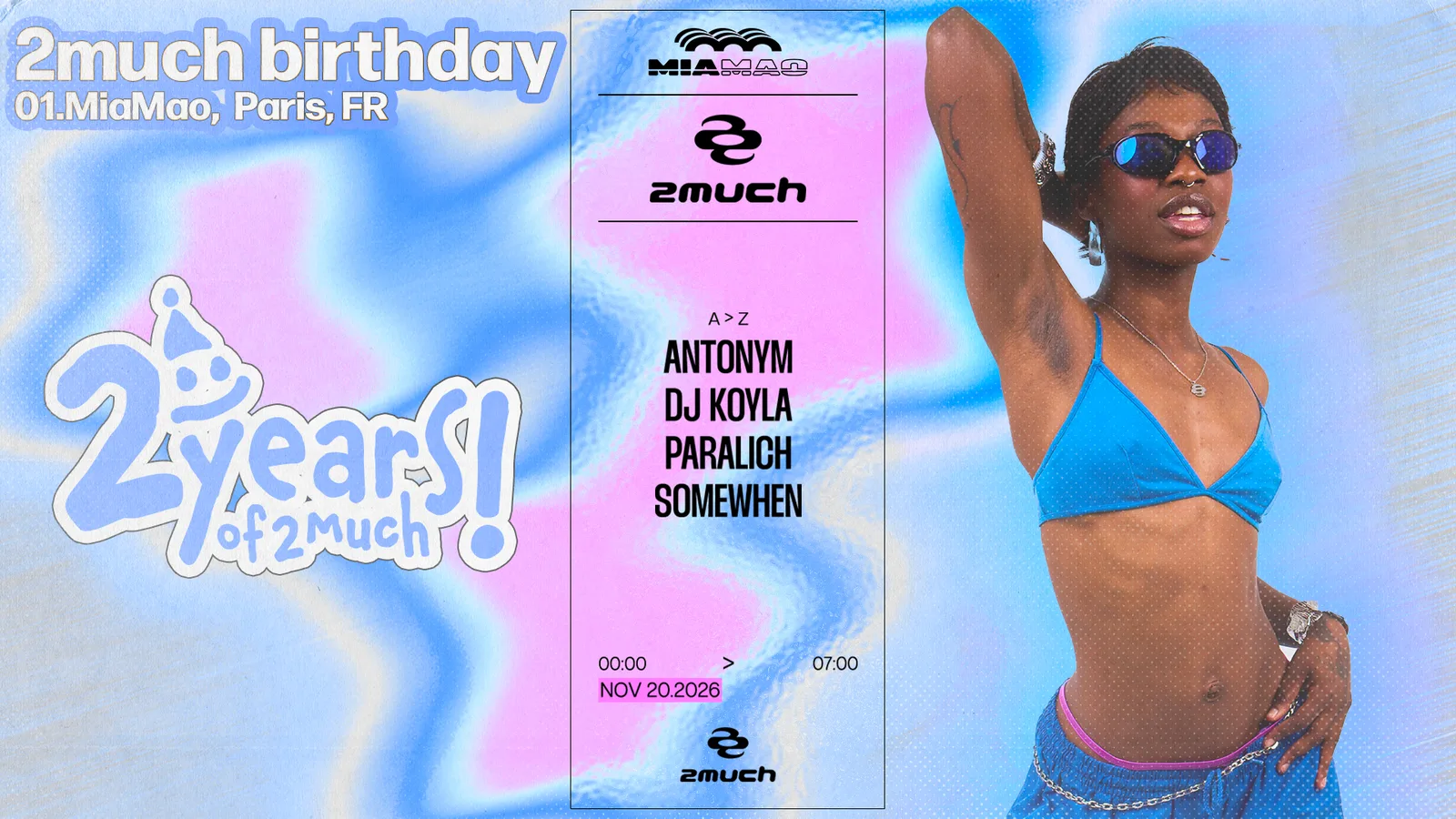 2much 2nd birthday : Somewhen, Antonym, Paralich & more
