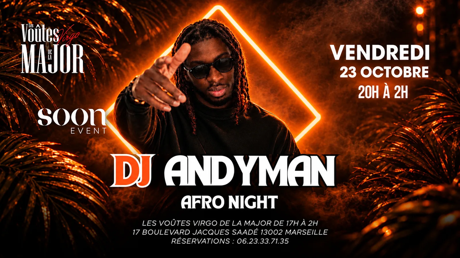 Afro night - DJ Andyman - Afro & shatta - Entrée gratuite