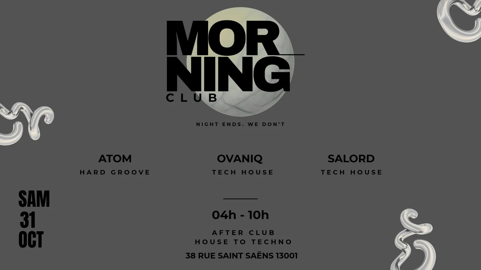 After-party w/ Atom, Ovaniq & Salord