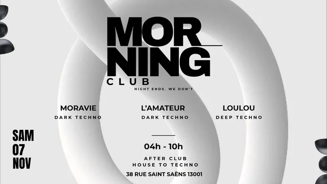 After Morning Club w/ Moravie, L'Amateur & Loulou