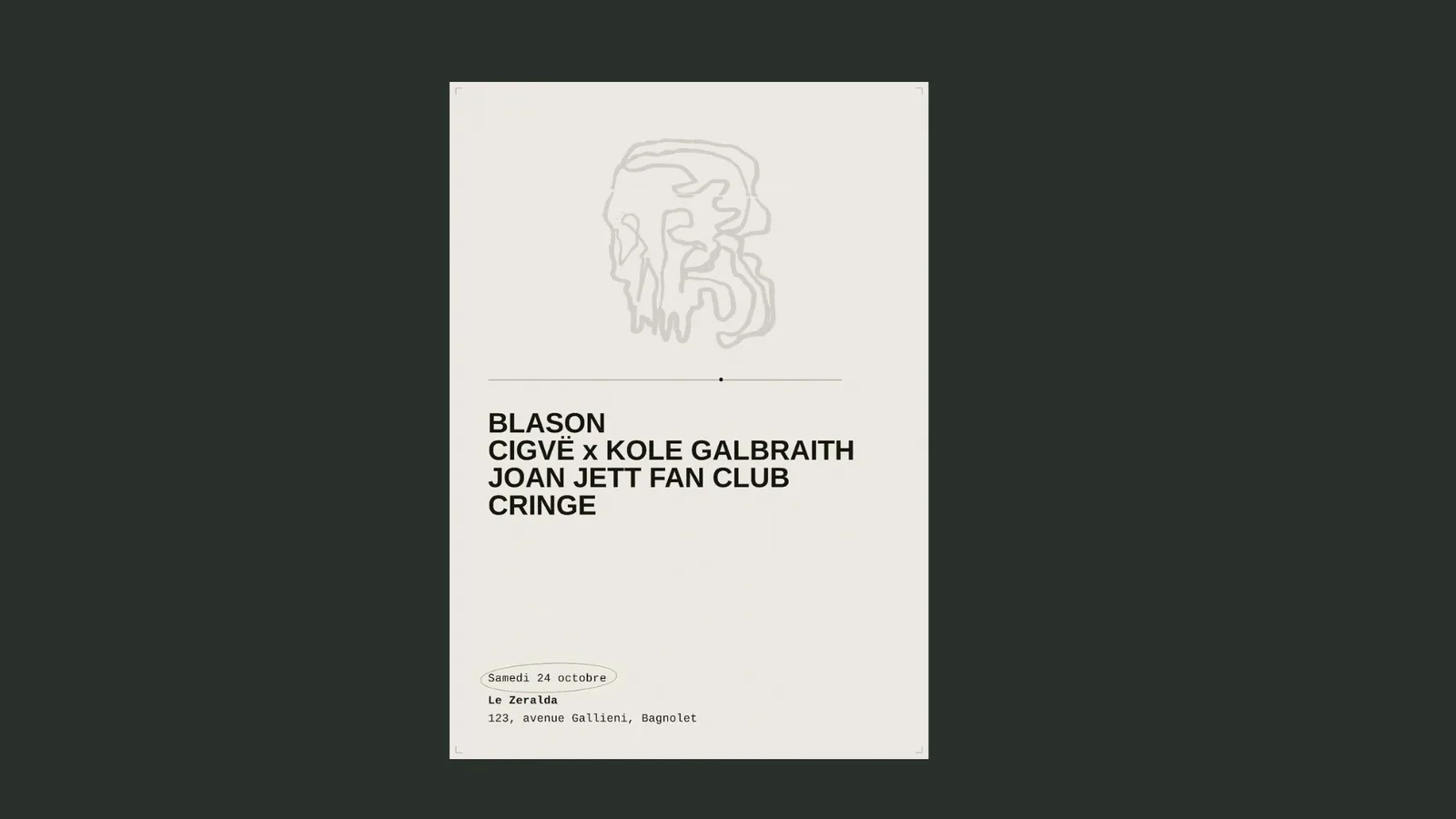 Blason + Cigvë x Kole Galbraith + Joan Jett Fanclub + Cringe