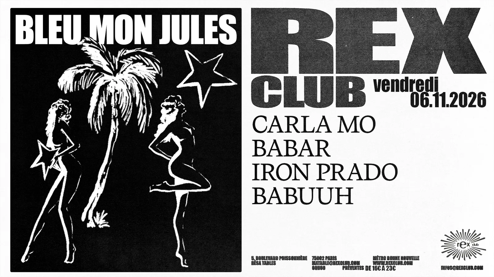 Bleu mon Jules: Carla Mo, Babar, Iron Prado, Babuuh