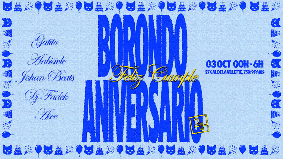 Borondo aniversario feliz cumple