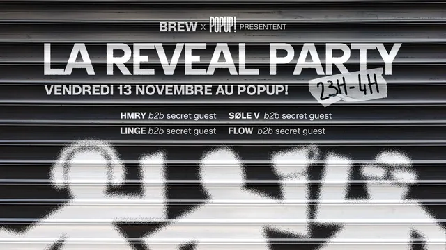 Brew x Popup! : La Reveal Party 🔥