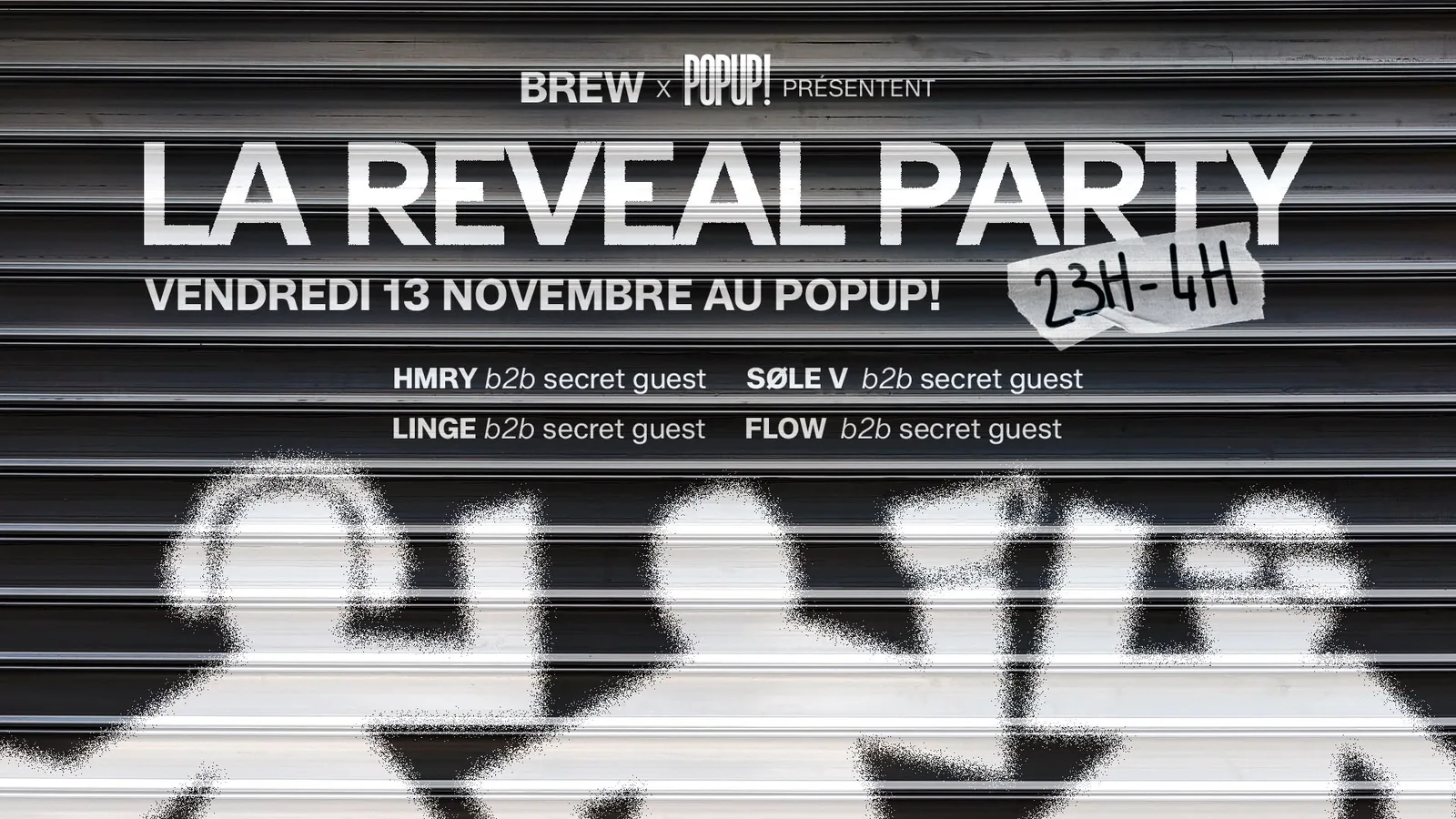 Brew x Popup! : La Reveal Party 🔥