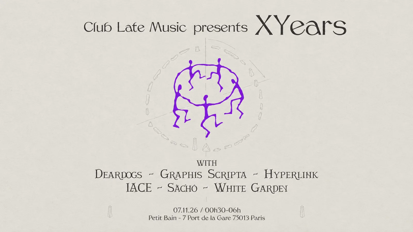 Club Late Music presents XYears