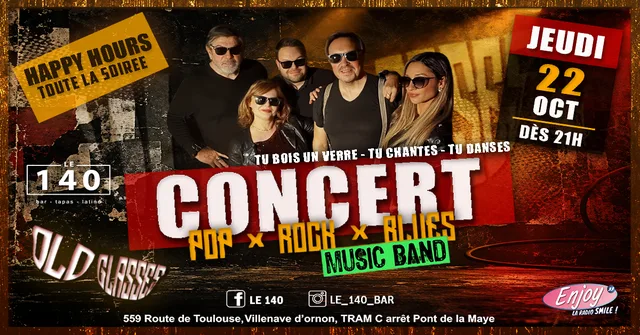 Concert ambiance pub avec Old Glasses