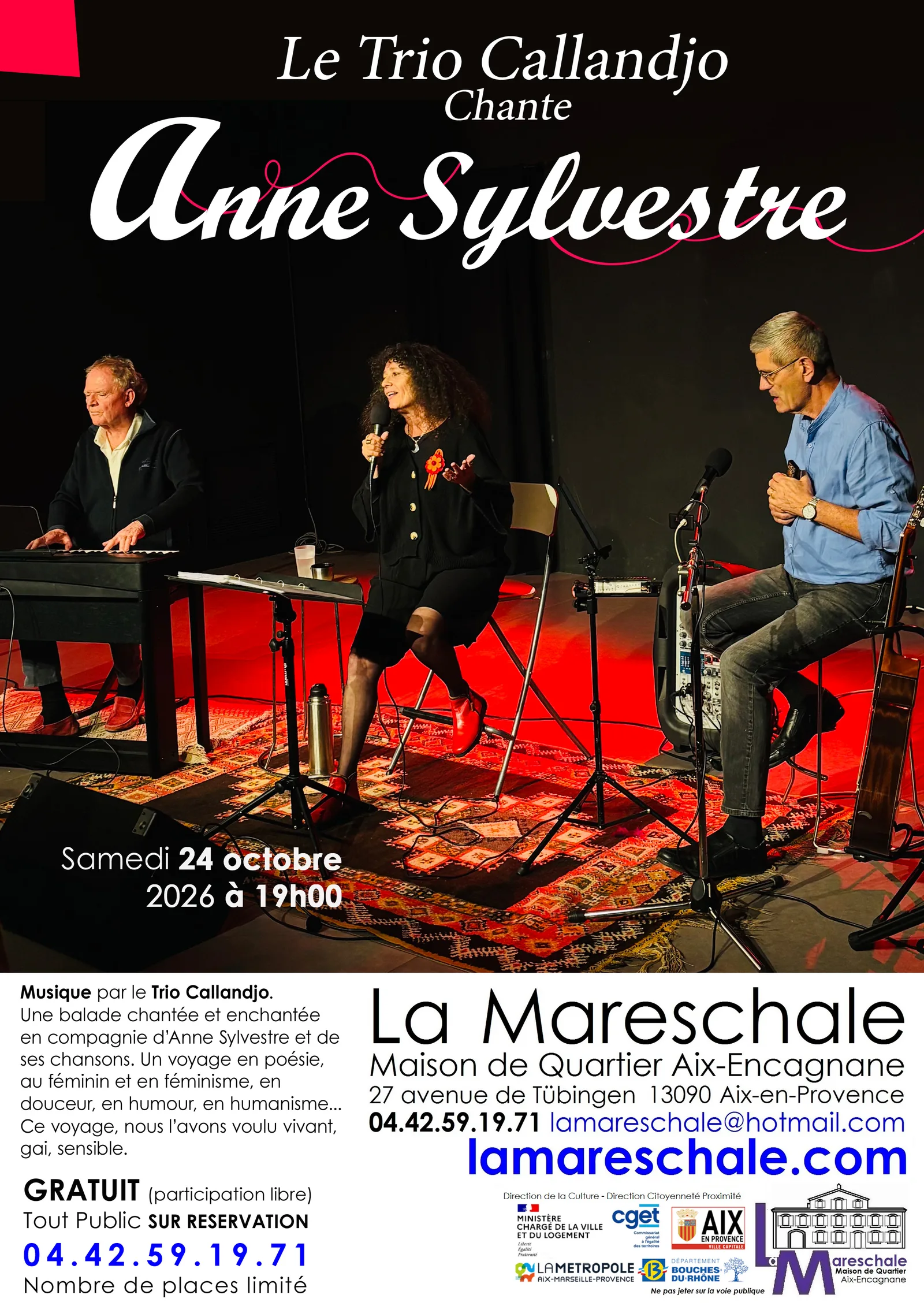 Anne Sylvestre par le Trio Callandjo
