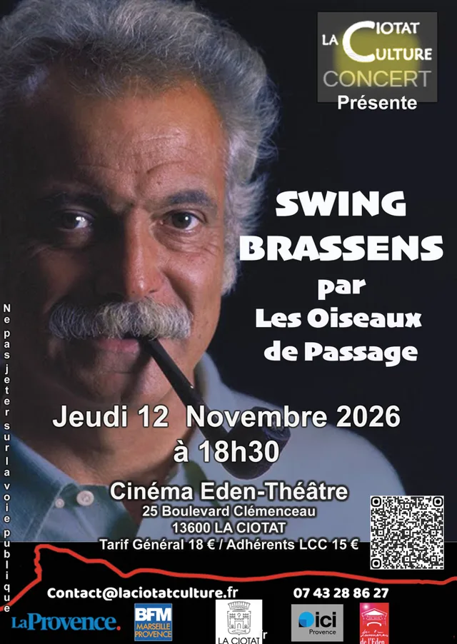 Concert swing Brassens par les Oiseaux de Passage