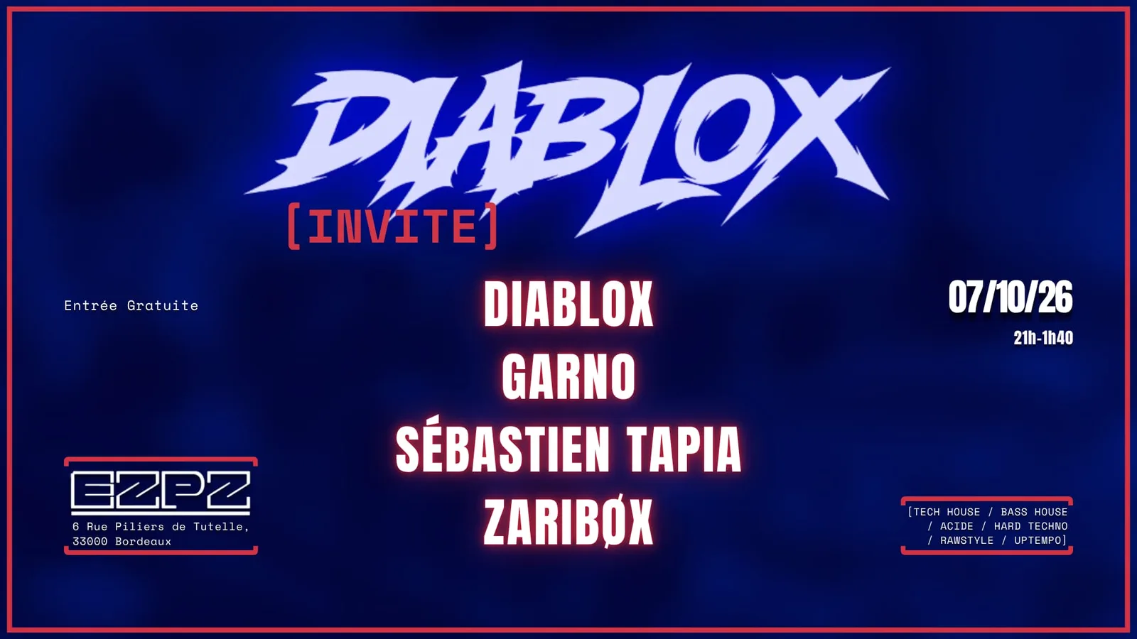 Diablox invite Garno, Sébastien Tapia et Zaribøx
