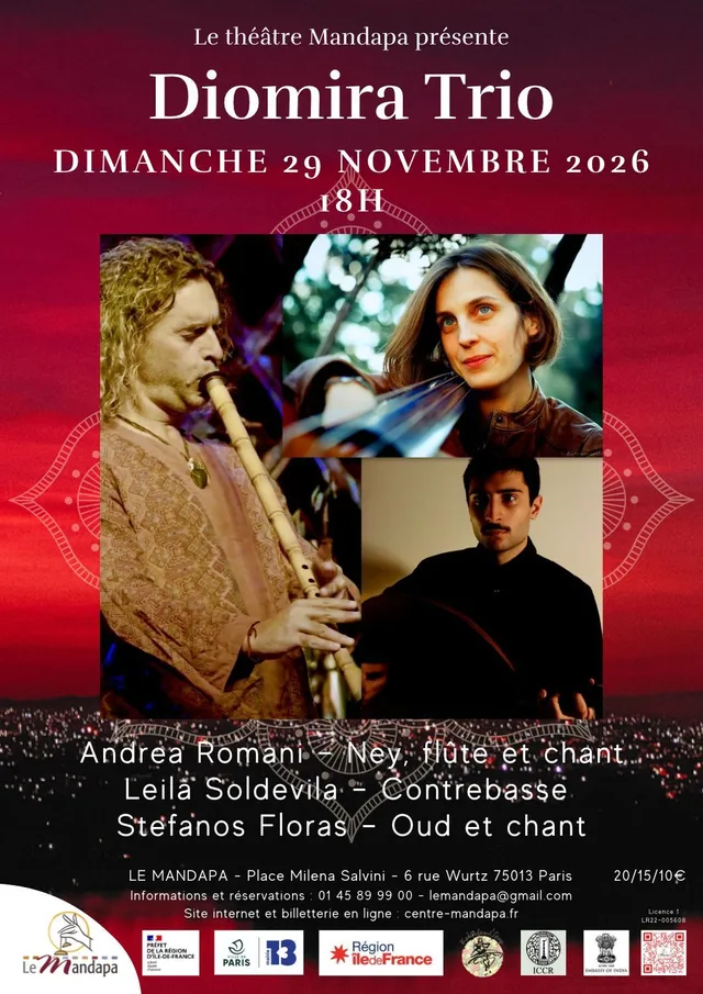 Diomira Trio - Entre le jazz et les musiques traditionnelles de Grèce et de Turquie