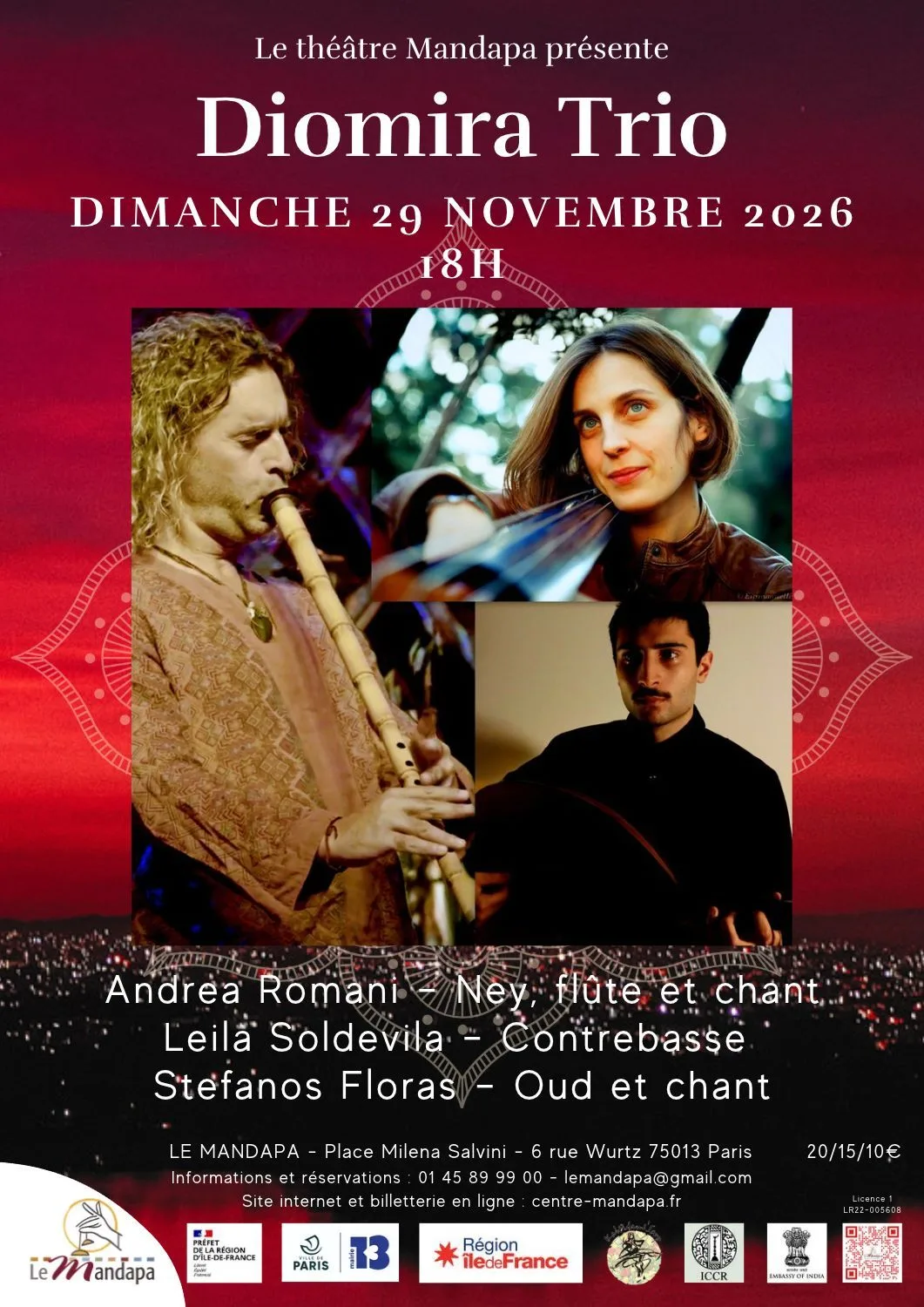 Diomira Trio - Entre le jazz et les musiques traditionnelles de Grèce et de Turquie