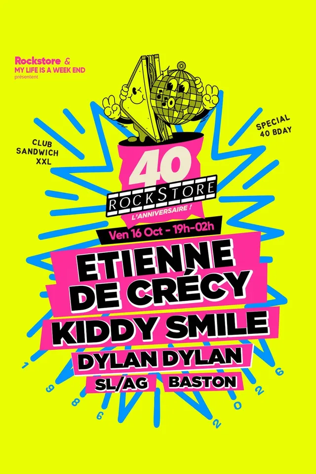 Etienne de Crécy + Kiddy Smile + Dylan Dylan + SL/AG + Baston