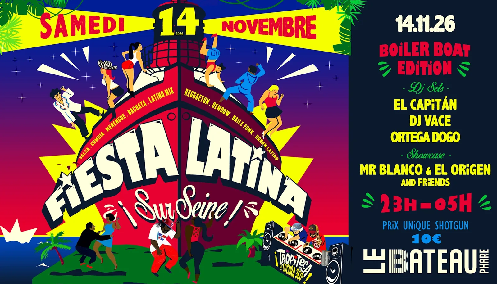 Fiesta latina sur Seine