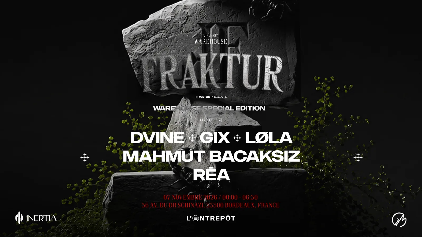 Fraktur - Mahmut Bacaksiz, Dvine, GIX, Løla, RÉA