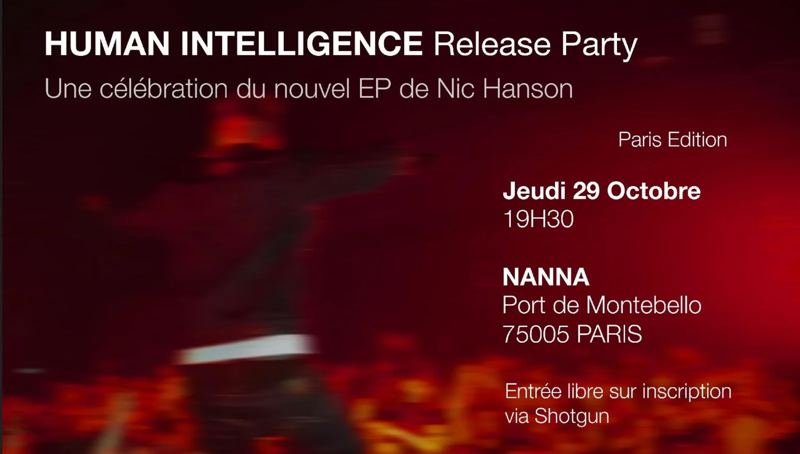 Human Intelligence release party · Paris edition
