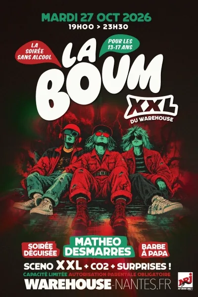 La Boum XXL - soirée sans alcool réservée aux 13-17 ans