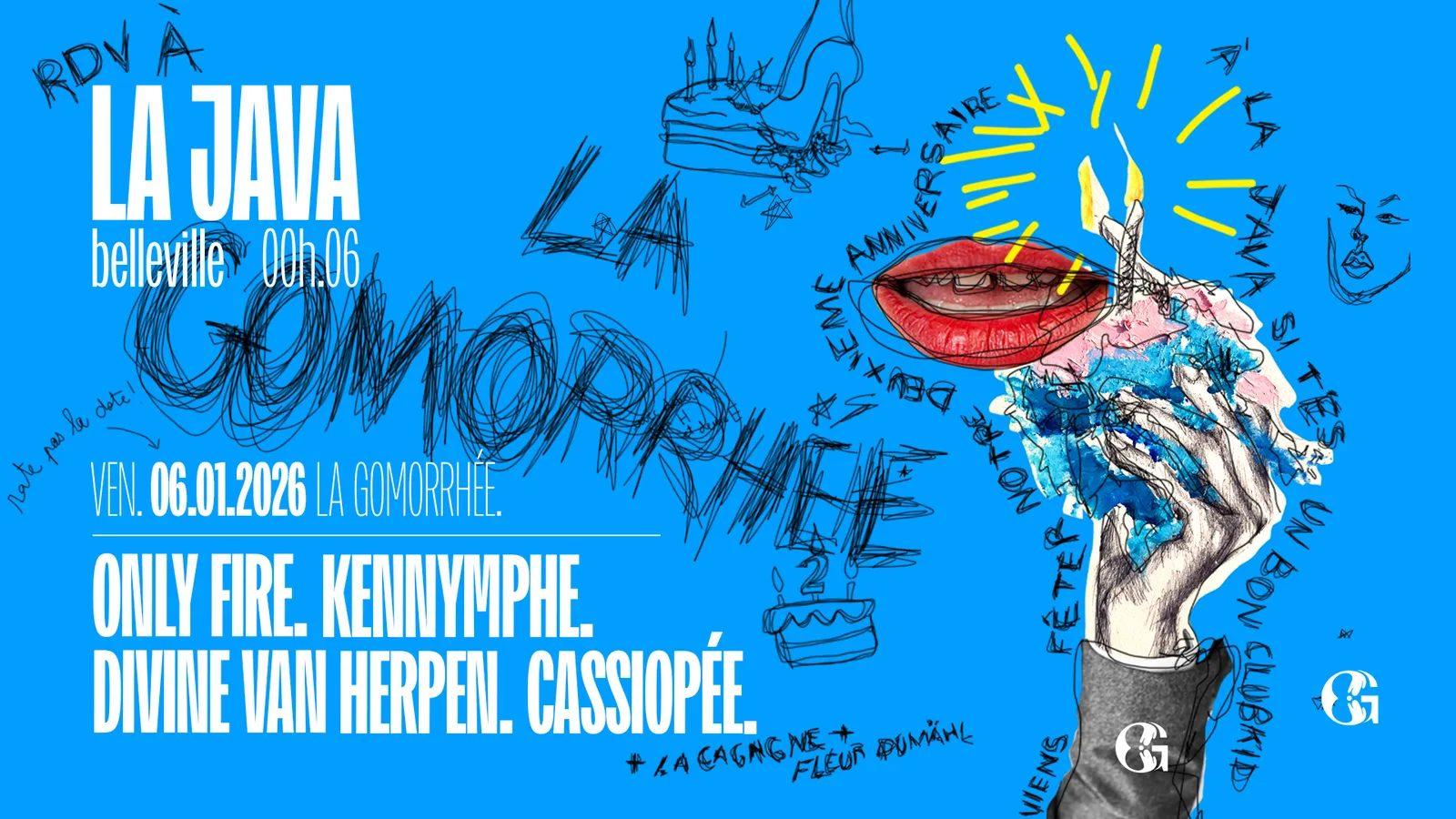 La Gomorrhée 2 ans : Only Fire, Kennymphe, Divine Van Herpen