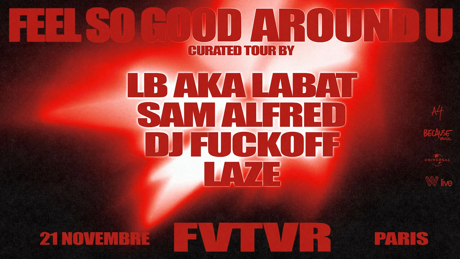 LB aka LABAT curated tour w/ Sam Alfred, DJ Fuckoff & LAZE