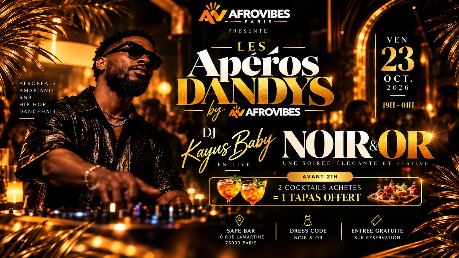 Les Apéros Dandys - Édition Noir & Or