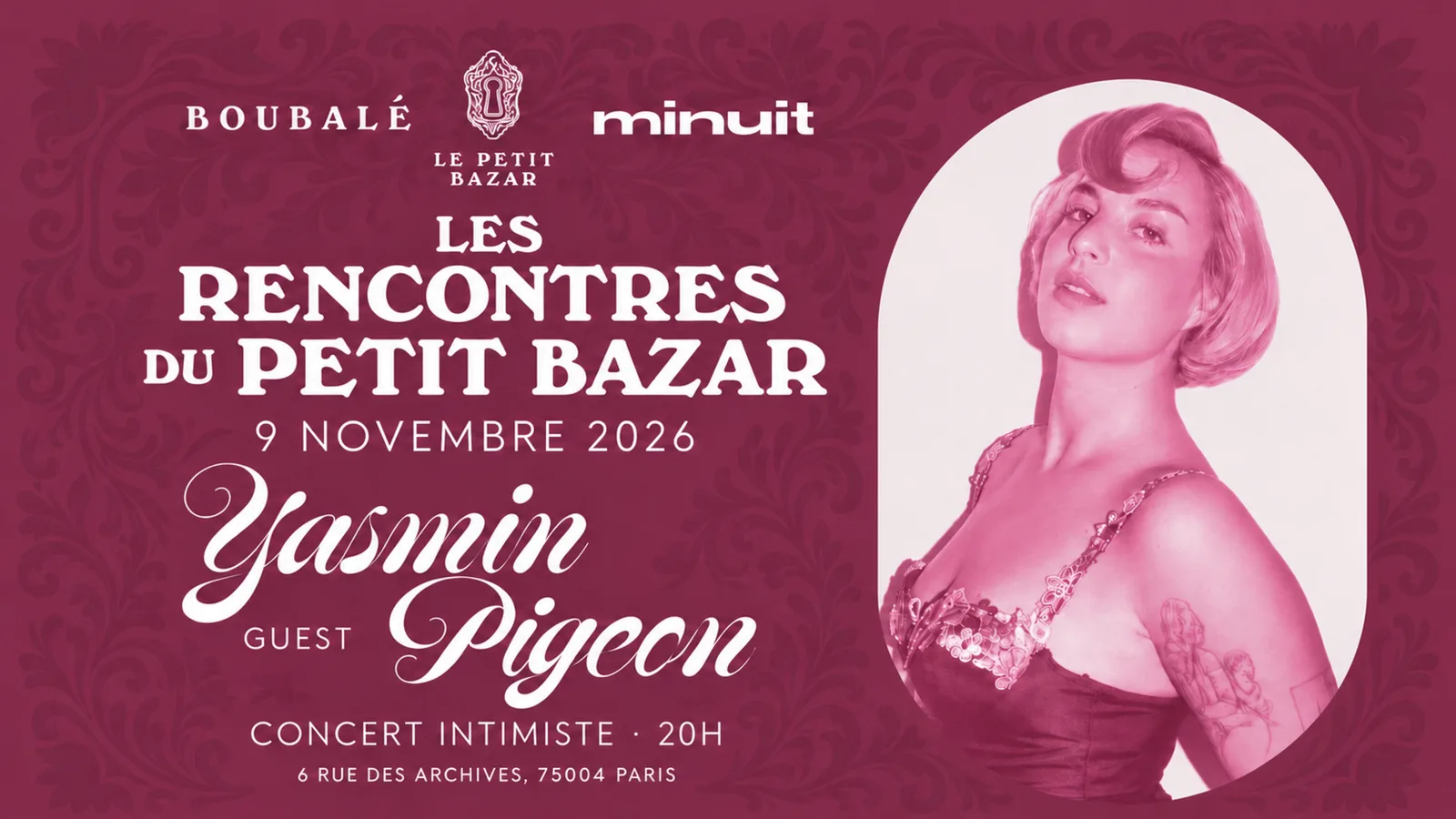 Les Rencontres du Petit Bazar x Yasmin Pigeon