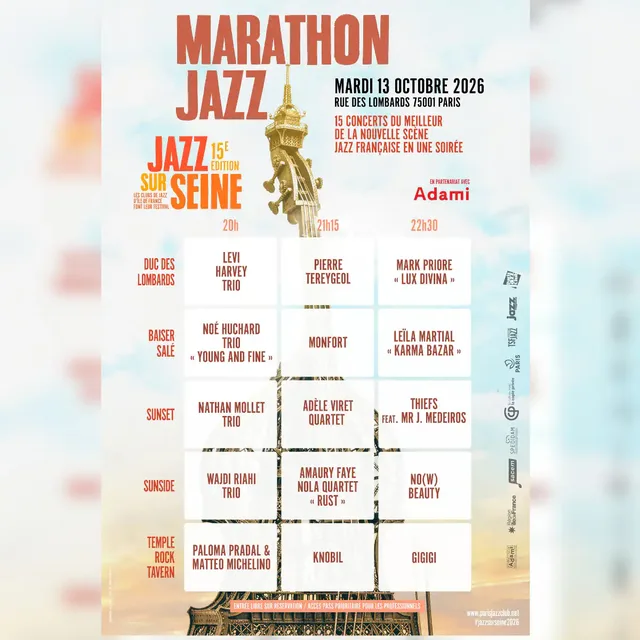 Marathon Jazz du 13 octobre