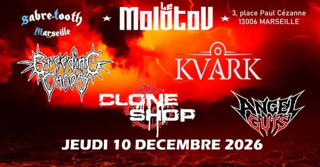 Metal Night : Breeding Chaos + Kvårk + Clone Shop + Angel Guts