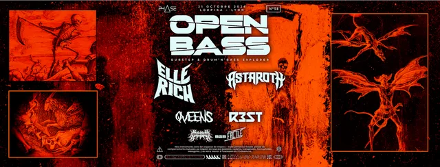Open Bass #58 w/ Elle Rich, Astaroth, Qveens, R3st