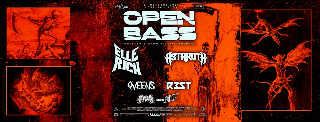 Open Bass #58 w/ Elle Rich, Astaroth, Qveens, R3st