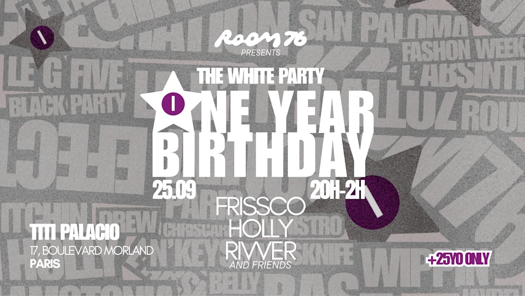 One Year Birthday Bash - The White Party (+25 only)