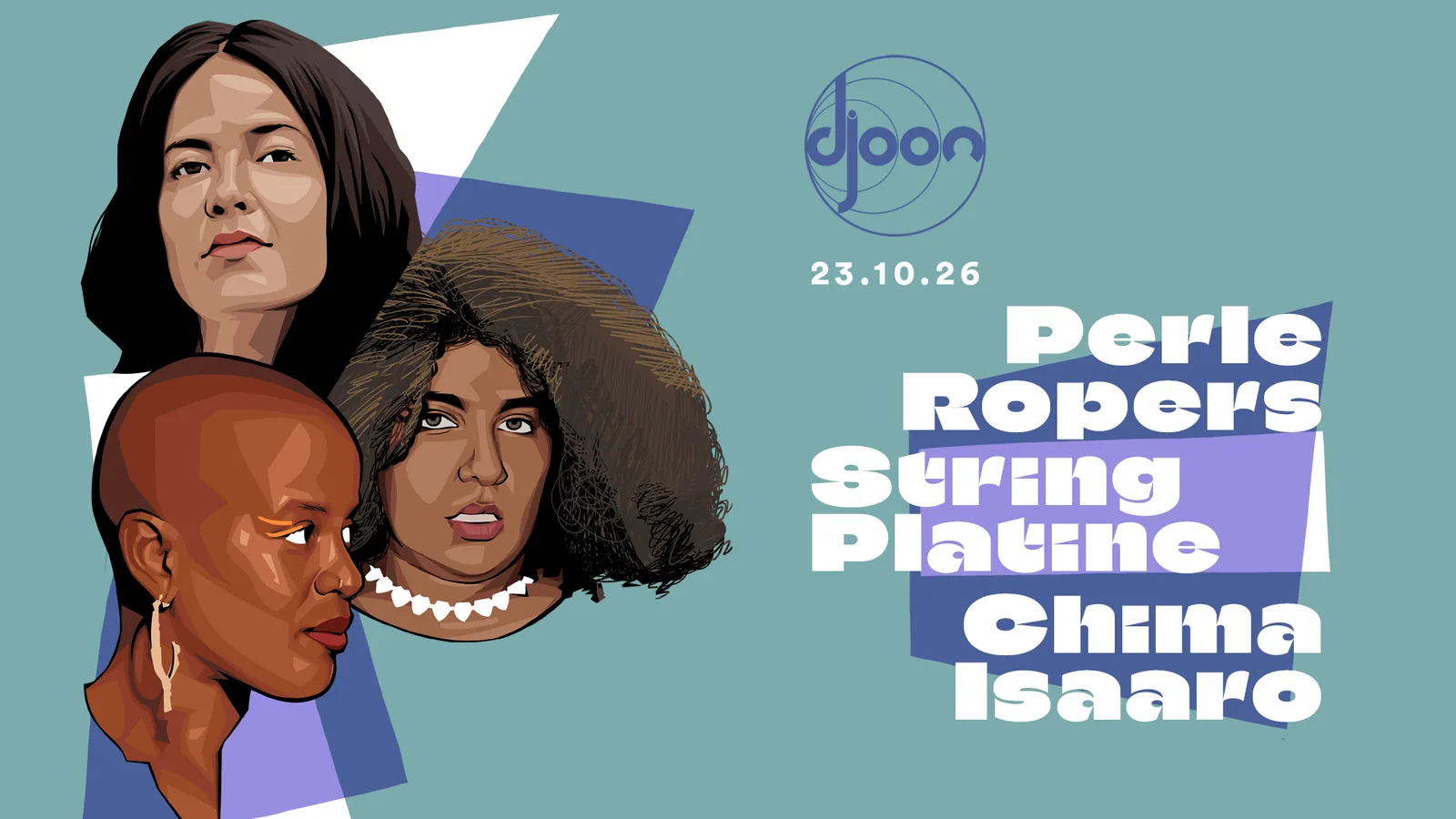Perle Ropers String Platine & Chima Isaaro