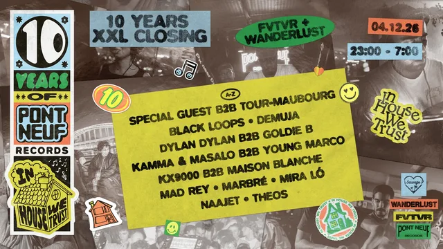 Pont Neuf 10 Years XXL Closing