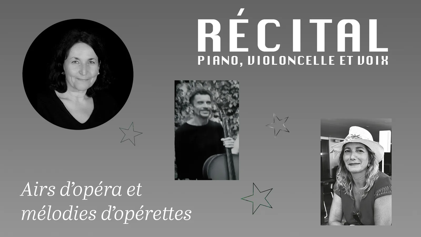 Récital piano violoncelle et voix
