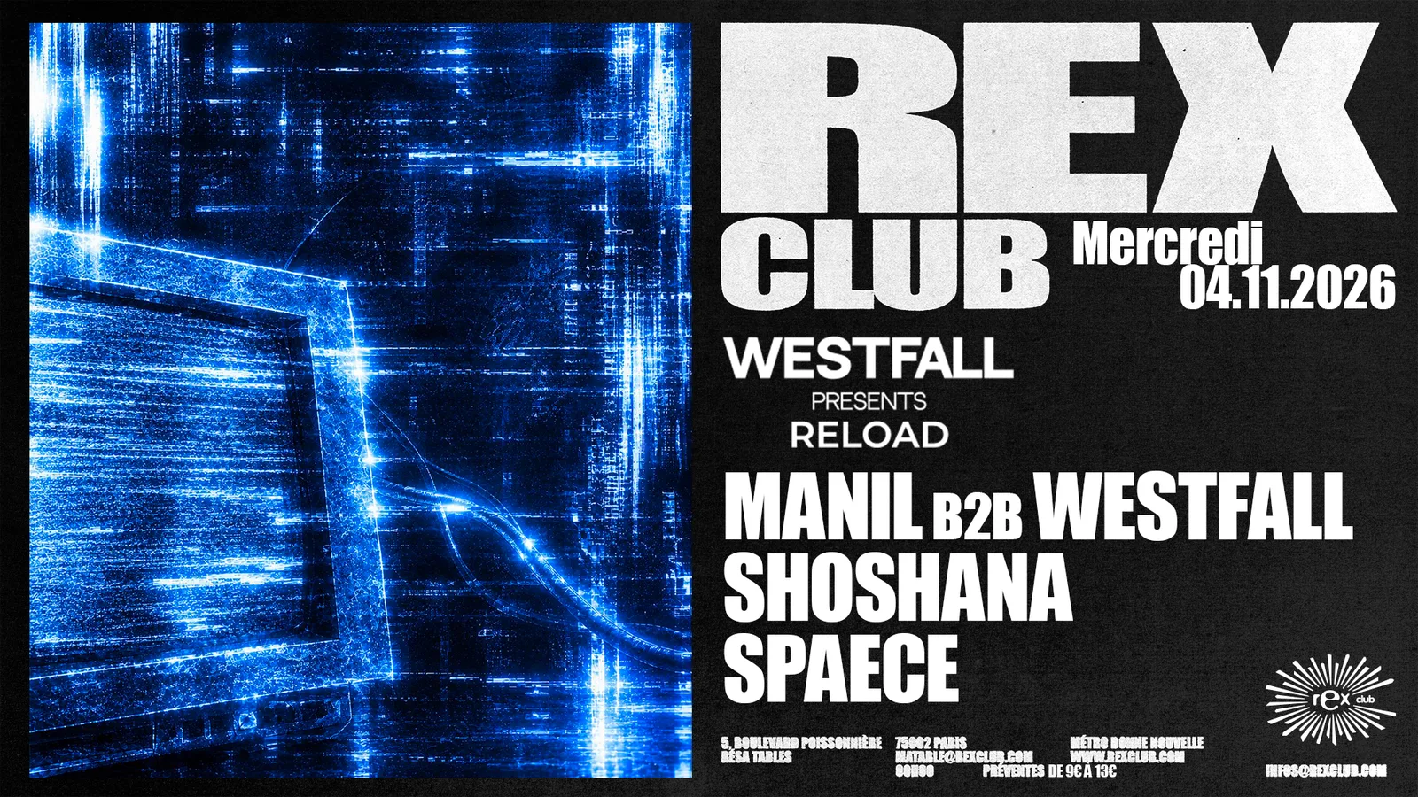 Reload : Manil b2b Westfall, Shoshana, Spæce