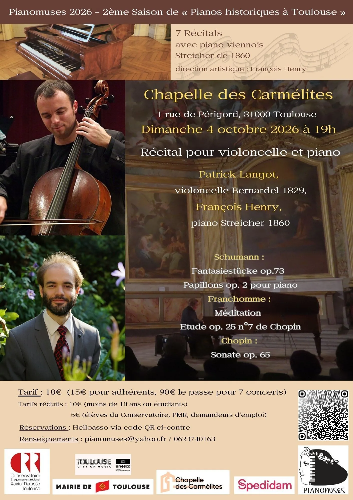 Récital pour violoncelle et piano