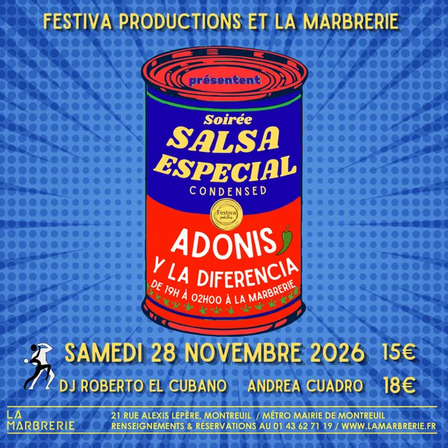 Salsa especial avec Adonis y La Diferencia – Release Party