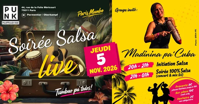 Soirée Salsa Live - Madinina pa'Cuba