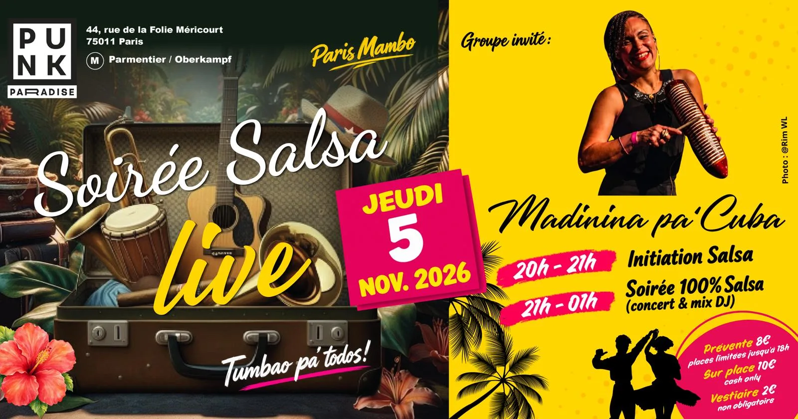 Soirée Salsa Live - Madinina pa'Cuba