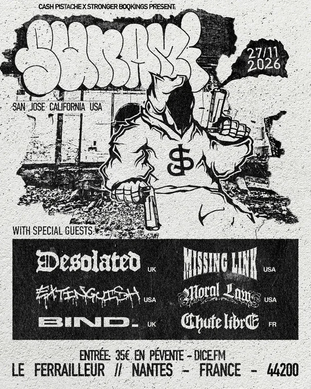 Sunami + Desolated + Missing Link + Extinguish + Moral + Bind. + Chute libre