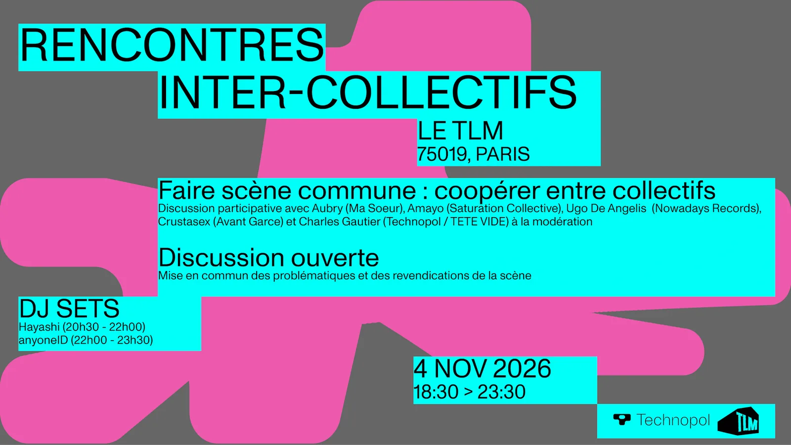 Technopol - Rencontres inter-collectifs au TLM