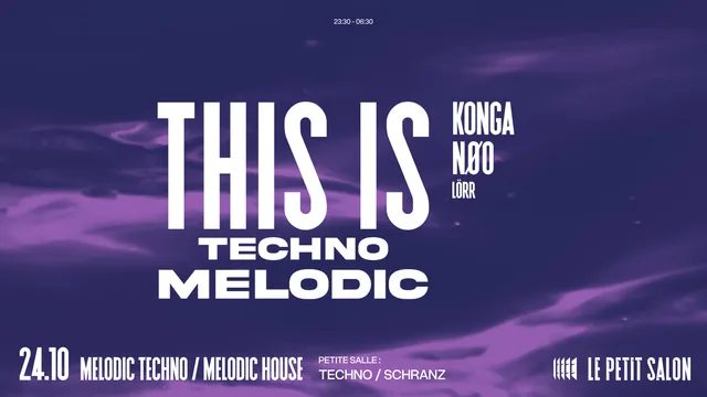 This is techno melodic : Konga, Nøo & Lörr