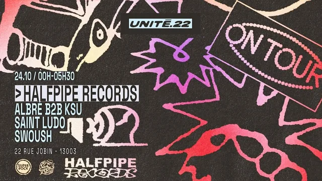 Halfpipe Records : Saint Ludo, Swoush, Albré B2B KSU