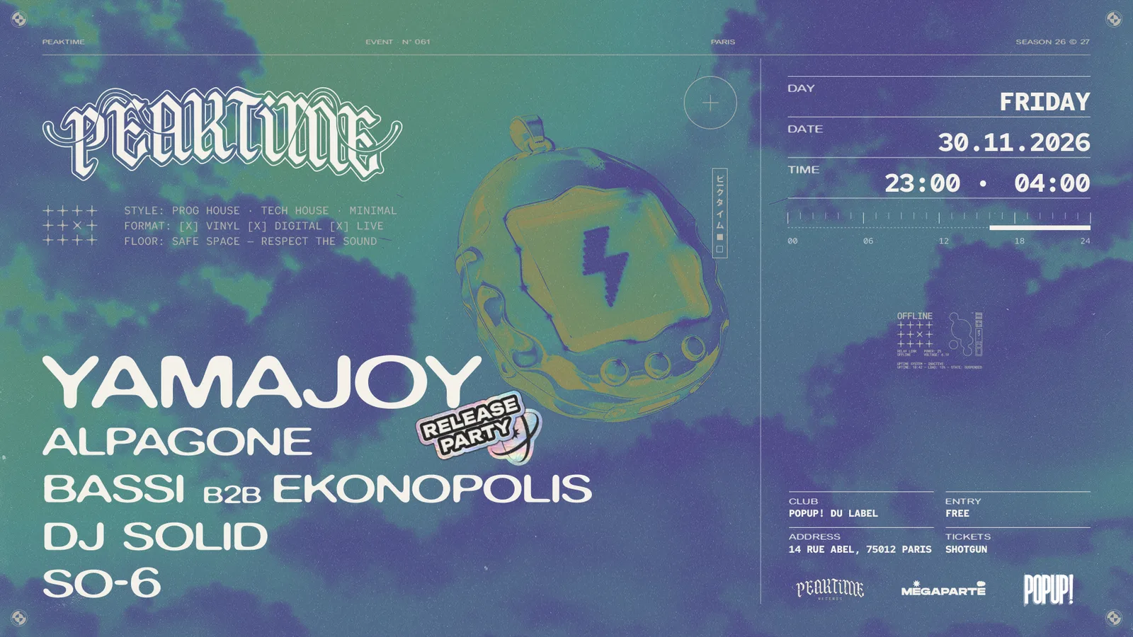 Yamajoy Release Party by Peaktime